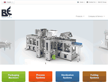 Tablet Screenshot of be-machinery.com